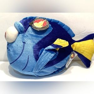 With Tags-Disney Finding Nemo-Dory Blue and Yellow Plush-9 inches